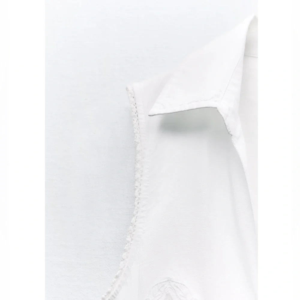 Zara POPLIN SHIRTDRESS - Picture 8 of 10